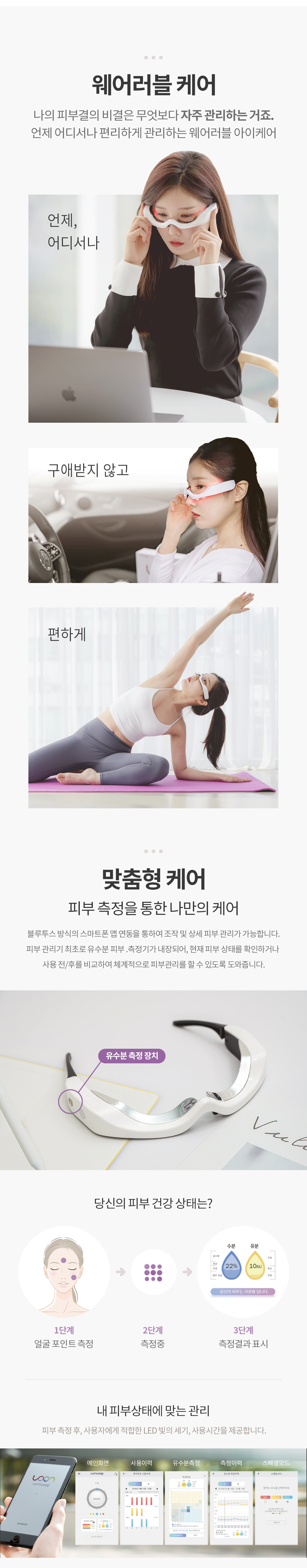 루미루프 아이케어 웨어러블 맞춤형 케어 소개
